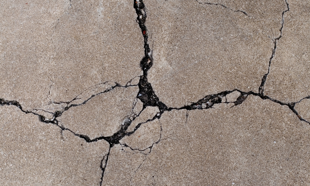 cracked up concrete