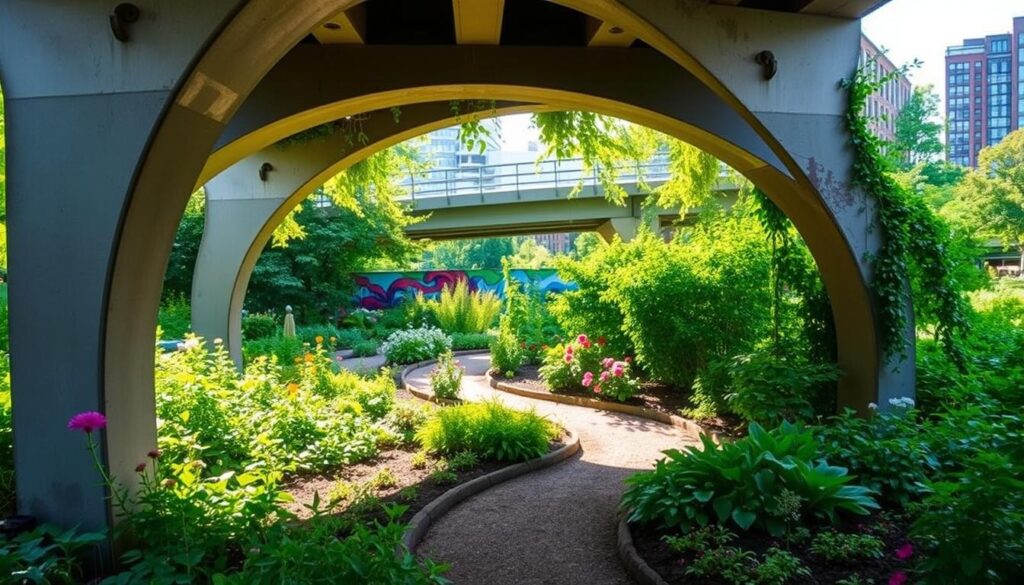 Community Gardens under Bridge
