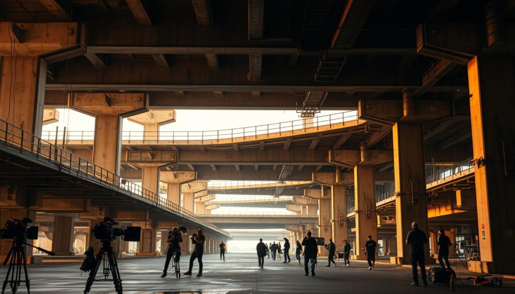 Under Bridge Platforms for Film Production