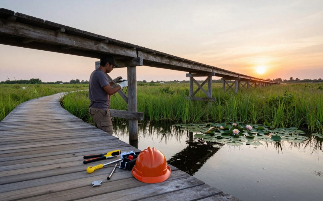 Bridge Maintenance in Wetland Ecosystems: Minimizing Environmental Footprint