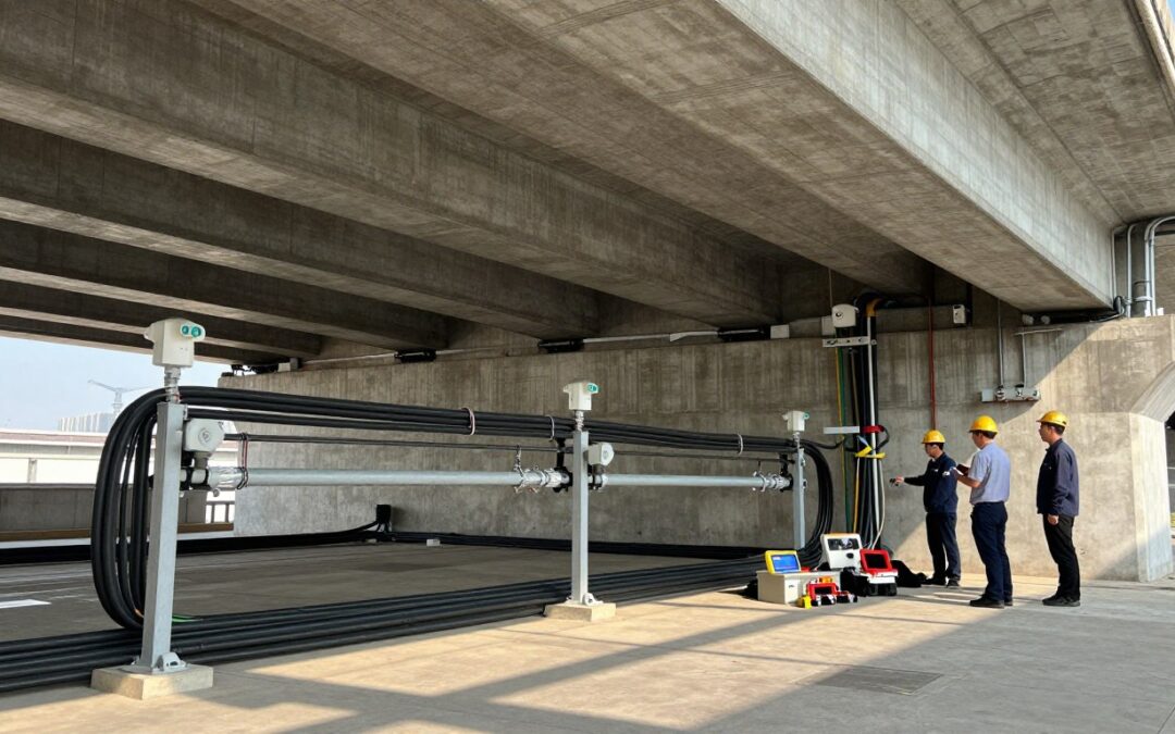 under bridge platform utility maintenance