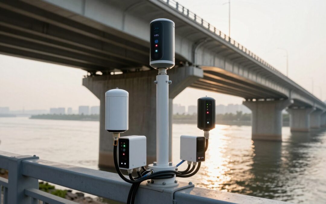 Smart Sensors on Under Bridge Platforms for Real-Time Structural Health Monitoring